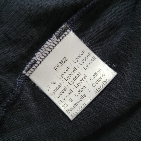 Lacoste Two Tone Blue Cotton Blend Button Up V Neck Cardigan Sweater Size 34 - Picture 10 of 11